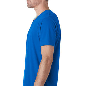 T-shirts à col en V vierge avec logo imprimé entièrement personnalisé Vente en gros pour hommes T-shirt en coton de haute qualité pour hommes Meilleur produit respirant - Product Image 6