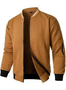 Chaqueta de béisbol de algodón pesado para hombre, diseño universitario personalizado, superventas, forro polar de invierno en colores llamativos, patrón de letras de alta calidad - Product Image 4