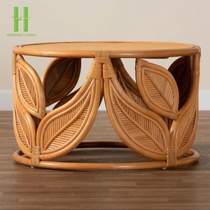 Meilleures ventes Table basse ronde Prix le plus bas Meubles de salon Tables à thé en rotin naturel écologiques du Vietnam - Product Image 5