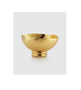 Bol en laiton massif fait à la main avec des gravures spirituelles et un corps incurvé parfait pour les événements patrimoniaux ou la pooja thali - Product Image 5