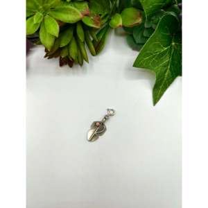 Navajo <b>Crafted</b> Pink Conch & Sterling Silver Charms Elegant Jewelry Findings & Components - Product Image 4