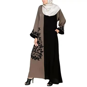 Vente directe d'usine, vêtements islamiques pour femmes en polyéthersulfone respirant, léger, anti-rides, robe modeste Abaya Dubaï longue - Product Image 2
