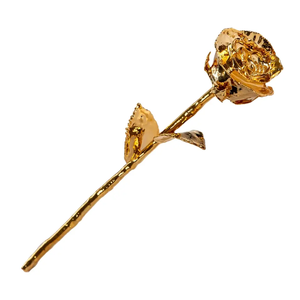 Vente en gros de roses plaquées or 24 carats, naturelles et étincelantes, meilleur cadeau pour anniversaire homme femme fille et garçon, cadeau de la Saint-Valentin article - Product Image 1