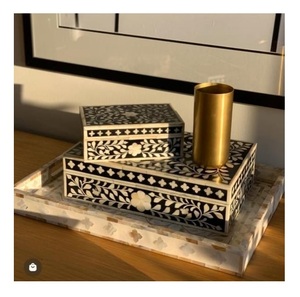 Luxury Handmade MOP Jewelry <b>Box</b> Best Quality Resin <b>Gift</b> <b>Box</b> for Necklaces and Packaging Made From India By Address Crafts - Product Image 6