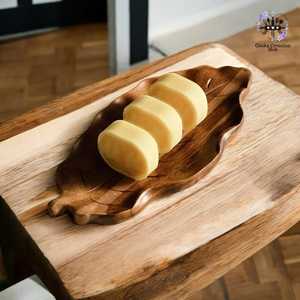 Plateau en forme de feuille en bois, assiette à thé vintage, plateau à dessert, plateau de fruits, plateau à sushi, vaisselle, fournitures de cuisine pour la maison, - Product Image 4