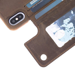 Étui de téléphone portable personnalisé avec housse portefeuille à rabat, étui de téléphone en cuir de poche en gros - Product Image 3
