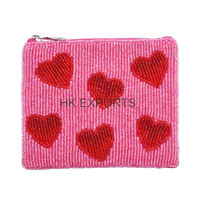 Dompet Mini Buah Lucu 3pcs Buatan Tangan Musim Panas Motif Leopard Berpayet Manik-Manik Rumbai dengan Ritsleting, Dompet Wanita Fashion Buatan Tangan