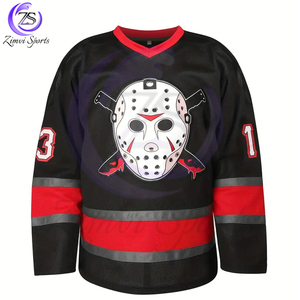 Vente en gros Grande taille en couleur noire Nouvelle tendance à forte demande Meilleure vente de chemises et hauts de hockey sur glace en polyester 100% pour adultes - Product Image 2
