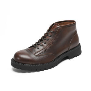 <b>Vintage</b> Suede Chukka <b>Boots</b> with Classic Lacing and Wear for Men's Business Casual and Retro Matching - Product Image 2