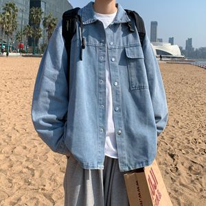 Streetwear Hip Hop surdimensionné Veste en jean pour homme à la mode à prix réduit et bon marché vente en gros - Product Image 2