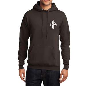 เสื้อฮู้ดแบบสวมหัวของผู้ชายผ้าคอตตอน100% พิมพ์ลายซิลค์สกรีนโลโก้ตามสั่ง - Product Image 2