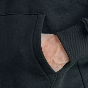Sweat à capuche de haute qualité unisexe de haute qualité vierge poids lourd conçu Logo imprimé teint surdimensionné portant une poche en pur coton 2026 - Product Image 4