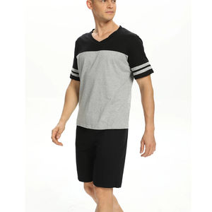 Ensembles courts d'été pour hommes, 2 pièces, manches courtes, tenue de plage, jogging, ensemble hawaïen pour hommes, ensemble t-shirt et short - Product Image 3