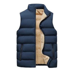 <b>Lightweight</b> Canvas Full Zipper Warm Bubble <b>Packable</b> Sleeveless Winter <b>Jacket</b> Regular Down Puffer Vest - Product Image 3