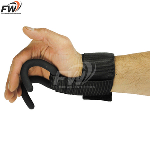 Ganchos de levantamiento de pesas de alta resistencia personalizados al por mayor de fábrica / Ganchos de levantamiento de pesas más vendidos para un agarre fuerte - Product Image 4