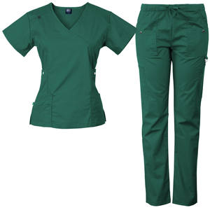 Soins de santé à manches courtes infirmière médicale tunique chemise gommage haut en gros Europe pour les femmes personnalisable uniforme TWILL XS-3XL - Product Image 3