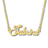 Collier personnalisé avec nom pour femmes, pendentif en acier inoxydable, collier personnalisé avec nom