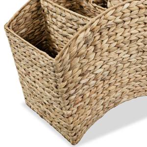 Porte-revues en jacinthe d'eau naturelle en gros, panier de rangement pour journaux tissé carré, écologique pour la décoration de la maison - Product Image 2