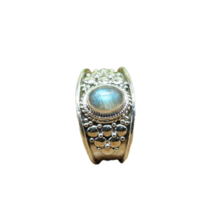 Natural Blue Fire Labradorite Gemstone <b>Ring</b> 925 Sterling <b>Silver</b> Handmade Unique Design <b>Ring</b> Large Stone <b>Statement</b> <b>Ring</b> Gift - Product Image 1