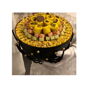 Bol de service de couleur noire de fer de conception avantageuse bol de chocolat décoratif de mariage et d'événement de forme ronde - Product Image 1