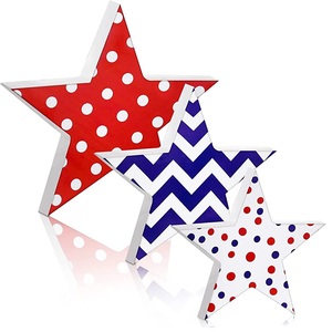 Multiple Shapes <b>Star</b> Christmas Decoration Wood Ornaments Wedding Gifts Wholesale Supplies Xmas Table Decor Craft Party - Product Image 6