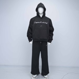 High Quality Hooded Solid Men's Training Wear Sports OEM Sublimated Breathable <b>Fleece</b> Winter Plus Size Eco-Friendly Tracksuit - Product Image 6