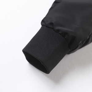 Veste pilote blouson bombardier pour hommes vente en gros nouveau design fermeture éclair lâche couleur unie blanc logo personnalisé vestes décontractées - Product Image 6