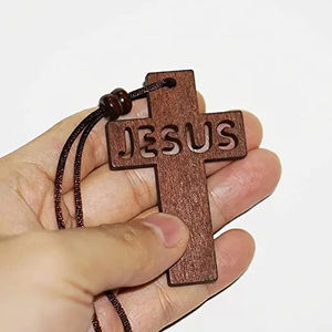 ป้ายไม้คริสเตียนติดผนังแบบกำหนดเองได้ตกแต่งแขวนทำด้วยมือสำหรับโบสถ์บ้านและไอเดียของขวัญแปลกใหม่ที่ไม่เหมือนใคร - Product Image 6