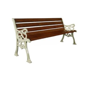 Outdoor cast iron & wooden garden <b>bench</b> for home hotel garden outside park seating patio <b>bench</b> outdoor and <b>indoor</b> furniture 2023 - Product Image 3