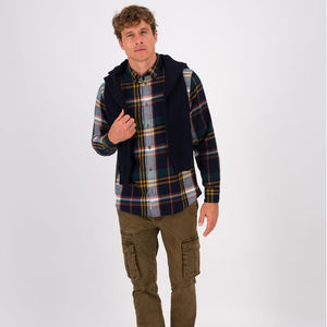 High Quality Anti-Wrinkle <b>Flannel</b> <b>Shirt</b> <b>for</b> <b>Men's</b> Full Sleeve Casual Cotton/Polyester Spring Quick Dry Breathable - Product Image 5