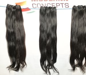 100% Raw One Donor Straight Bundles Cutícula sin procesar alineada Natural Indian Temple Cabello humano Suelto Deep Wave Super Wave - Product Image 6
