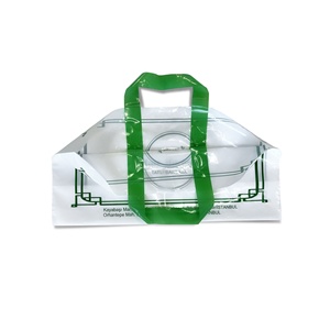 Custom Printed LDPE Plastic Shopping <b>Bag</b> with Soft Loop Handle Zipper <b>Seal</b> for Clothing - Product Image 1