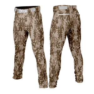 Pantalones de béisbol de camuflaje personalizados para hombres y mujeres, uniforme de entrenamiento de equipo de Club escolar para niños con logotipo, nombre, logotipo, pantalones deportivos al aire libre - Product Image 5