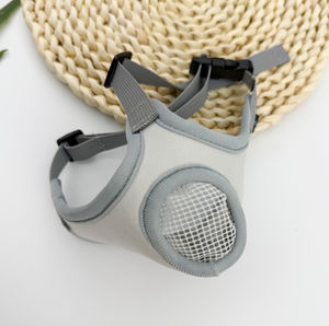 Bozal Ajustable para Mascotas, Transpirable, de Tela de Felpa, Anti-Mordidas, Anti-Lamido, Anti-Comida Accidental, Estilo Invernal - Product Image 5