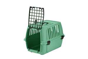 Transportador de mascotas moderno compacto portátil óptimo, duradero, respetuoso con el medio ambiente, transpirable, plástico reciclado, diseño minimalista para uso regular - Product Image 2