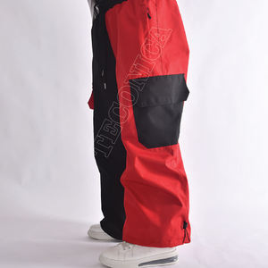 Pantalones de nieve de esquí para hombre, impermeables, a prueba de viento, transpirables, desmontables, cálidos, de nailon, 100% poliéster, forro con cremallera, OEM disponible - Product Image 4