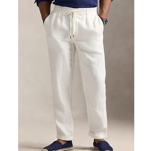 Pantalones Casuales de Lona Gruesa para Hombre 2025 con Cintura Ajustable con Cordón, Pantalones de Yoga para Playa de Verano, Antiencogimiento - Product Image 6