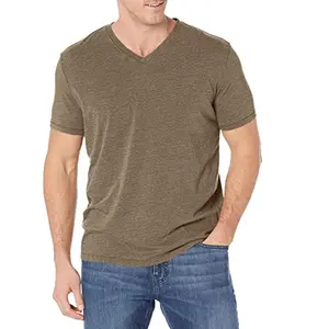 Men's 2022 T-Shirt 100% Cotton v -Neck Plain Trendy with Best Quality And Reasonable Price or high fabric