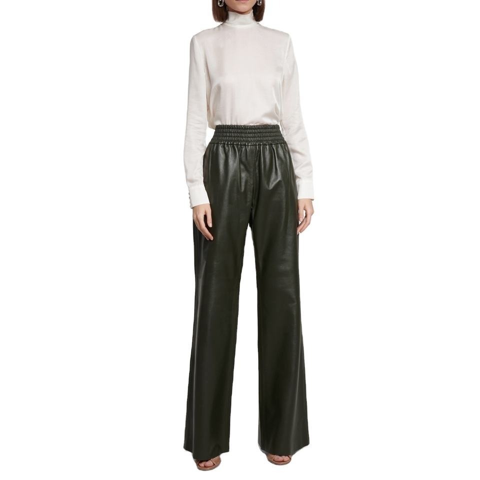 Fashionable Solid Color Elastic Waist Mid Rise Women's Cargo Pants Flat Front Vintage Breathable Winter Canvas Design