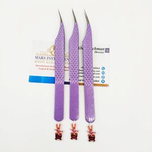 Pince à épiler pour extensions de cils en forme de dauphin, avec poignée en diamant, collection de poupées Bratz de couleur violette - Product Image 5