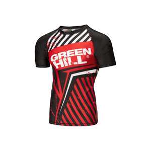 Camiseta Deportiva GREEN HILL de Manga Corta para MMA, Protección UV, Compresión de Nailon, Protección UV para Uso Prolongado - Product Image 3
