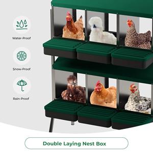 Nido <span class=keywords><strong>de</strong></span> puesta <span class=keywords><strong>de</strong></span> acero galvanizado <span class=keywords><strong>de</strong></span> calidad premium MG03D-L: Recolección <span class=keywords><strong>de</strong></span> huevos sin complicaciones, <span class=keywords><strong>gallinas</strong></span> <span class=keywords><strong>felices</strong></span> - Product Image 1