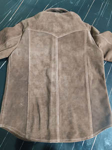 Wholesale Fashion Genuine Leather <b>Shirt</b> OEM Customize Full Sleeves <b>Shirts</b> Lightweight Waterproof <b>Men</b> Real Leather <b>Shirts</b> - Product Image 5