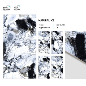 กระเบื้องปูพื้นพอร์ซเลนผิวมันเงา 600x600 มม. ผิวขัดเงา สำหรับปูพื้นภายในระดับพรีเมียม - Product Image 1