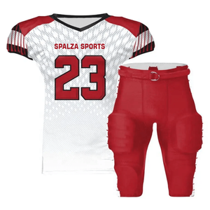 Uniformes de Fútbol Americano Personalizados para Hombre, Manga Corta, Transpirables, Tallas Grandes, Impresión por Sublimación, 100% Poliéster - Product Image 4