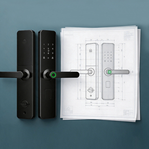 Serrure de porte intelligente TTlock, empreinte digitale, Bluetooth, mot de passe, entrée sans clé pour appartement locatif, <span class=keywords><strong>gestion</strong></span> <span class=keywords><strong>Airbnb</strong></span>, étanche, numérique - Product Image 2