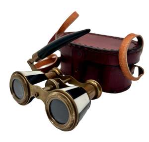 Fournisseur en gros de jumelles en laiton avec étui en cuir Spyglass nautique vintage pour les collectionneurs et les voyages léger - Product Image 1