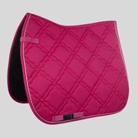 SKI INTERNATIONAL Tapis de selle de dressage et de saut de haute qualité avec broderie de logo personnalisé, doublure en satin, coton, polyester et maille, boucles