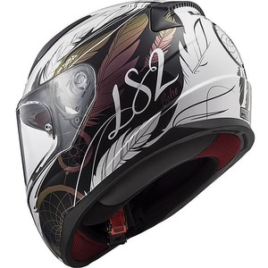 Casco LS2 Rapid 2 de Media Cara para Mujer, Color Blanco y Negro Estilo Boho, Talla XS para Motocross y Motocicletas - Product Image 3