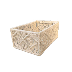 Panier de rangement de taille personnalisée fait à la main en coton naturel pour la décoration intérieure utilisation de vêtements en forme de cercle - Product Image 1